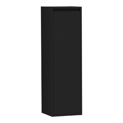 BRAUER Adore armoire de salle de bains - 120x35x35cm - avec 1 porte sans poignée ouvrant à droite noir mat
