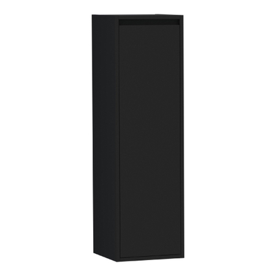 Saniclass Nexxt Badkamerkast - 120x35x35cm - 1 greep - loze linksdraaiende deur - MDF - mat zwart