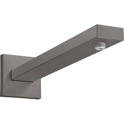 Hansgrohe douchearm - 38.9cm - wand - brushed black chrome (zwart)