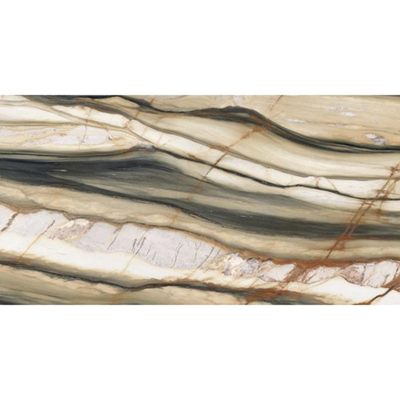 SAMPLE Ceralto Marvella Vloer- en wandtegel - 60X120cm - 8.5mm - Rechthoek - gerectificeerd - Porcellanato gekleurd Oyster Gold Glans