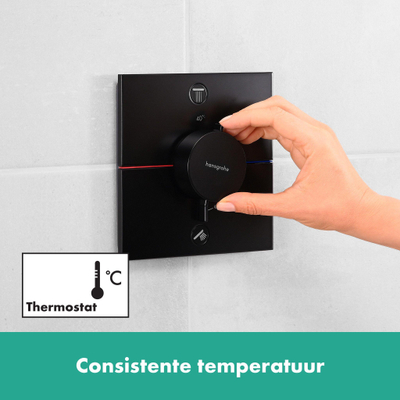 Hansgrohe ShowerSelect Comfort E Mitigeur encastré - 2 fonctions - noir mat