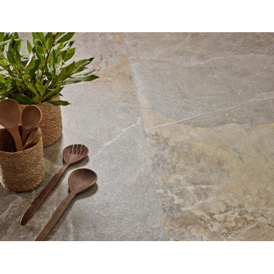 STN Ceramica Strato carreau mural et de sol - 59.5x120cm - 10mm - rectifié - gris