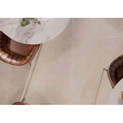 SAMPLE Terravito Allino wand- en vloertegel - 60x60cm - gerectificeerd - Betonlook - Sand mat (beige)