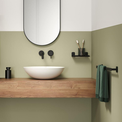 Tiger Colar Handdoekrek - 60cm - zelfklevend - zwart