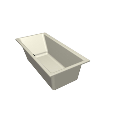 Xenz Kristal Ligbad - 160x75x48 - afvoer Midden - acryl - pergamon