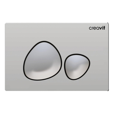Creavit Plaque de commande - boutons de forme organique - chrome