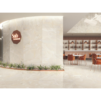 SAMPLE Baldocer Cerámica Onyx Carrelage de sol et mural Aspect pierre naturelle Sable (Crème)