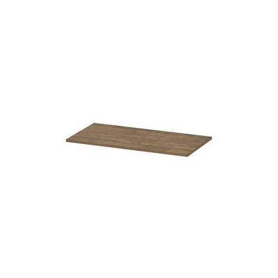 INK Topdeck Wastafelblad - 90x45x2cm - tbv onderkast - MFC - Naturel eiken