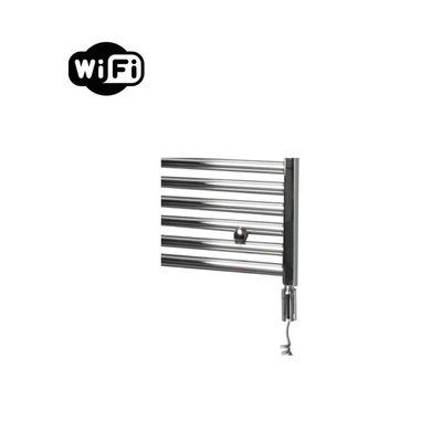 Sanicare HVW Elektrische Radiator - 172x45cm - 671W - wifi - thermostaat - chroom - rechtsonder - chroom