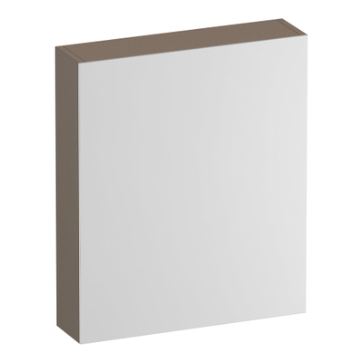 BRAUER Impress Deluxe spiegelkast – 59x70x15 cm – LED-verlichting – linksdraaiende – Mokka