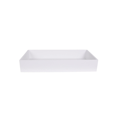 Zeza Arte Nis Opbouw - 30x60x10cm - solid surface - wit mat