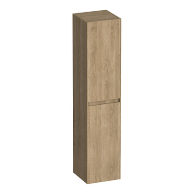 BRAUER Inspire hoge kast - 160cm - 2 deuren - greeploos - links- of rechtsdraaiend - Sunlit