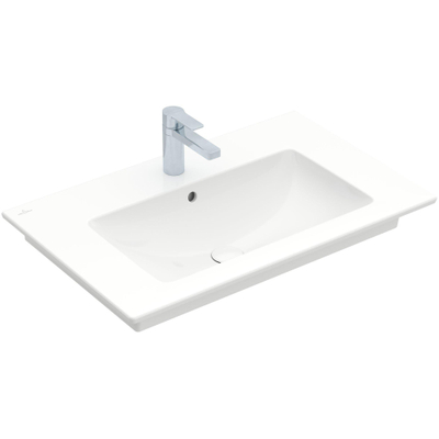 Villeroy & Boch venticello meubelwastafel - 80x50cm - met kraangat - met overloop - White Alpine (glans wit)