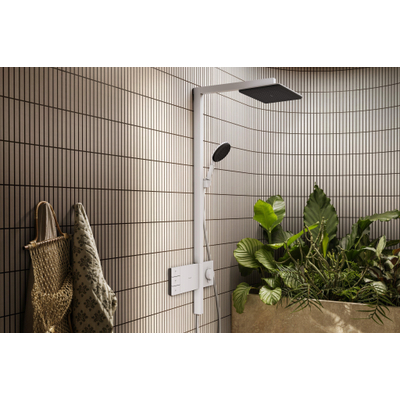 Hansgrohe Raindance alive Showerpipe - 210/340 2jet - thermostaat - mat wit