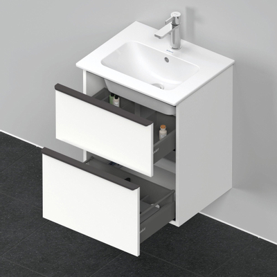 Duravit D-neo Meuble sous vasque 51x40.2x62.5cm 2 tiroirs Blanc mat