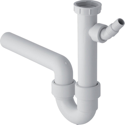 Geberit buissifon - voor spoeltafel - met 1 bak - met afvoerbocht - 5/4" - D - 40mm - kunststof - alp - wit