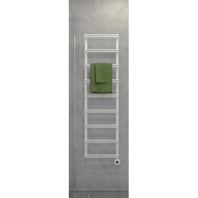 Instamat em avec radiateur électrique pour salle de bains h 1667 x l 500 avec avec supports muraux standard blanc