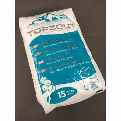 TopZout regeneratietabletten (zout) voor waterontharder - 15 kg