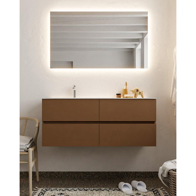 Mondiaz VICA ensemble de meuble de salle de bain - 120cm - meuble sous-vasque repos - 4 tiroirs - lavabo nuage gauche - 1 trou de robinet - version XL 60cm haut