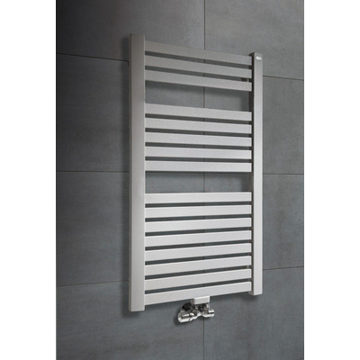 Rosani base radiateur design 57x121cm avec raccordement central 572 watts noir mat