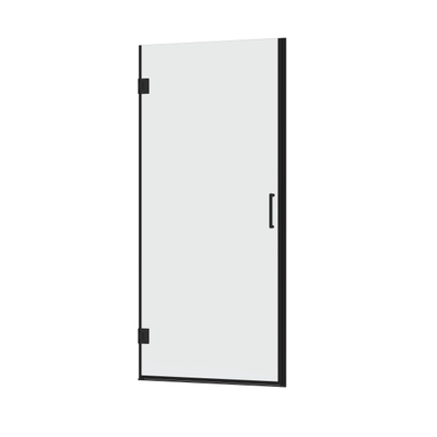 Marenza Neptune 5000 Porte de douche - 95x200cm - verre de sécurité sans profil - anti-calcaire - noir mat