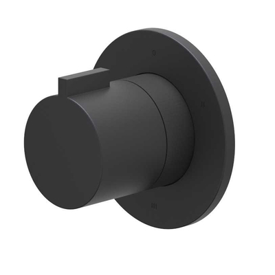 IVY Pact Partie apparente - 3 voies - inverseur d'arrêt - symmetry - rosace ronde - Noir mat PED