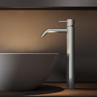 Hotbath Archie mitigeur de lavabo haut sans vidage inox