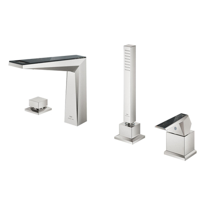 Grohe Allure brilliant private collection badrandcombinatie 4-gats v.noir supersteel