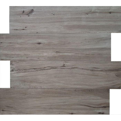 Terravito Darivo Dalle de terrasse Grey 30x120x2cm Rectifiée Aspect bois Mat Gris
