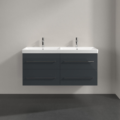 Villeroy & Boch Avento Meuble sous-lavabo 118x51.4x45.2cm 4 tiroirs crystal grey