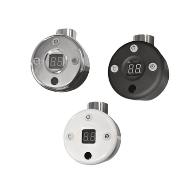 Sanicare HVS Elektrische Radiator - 172x60cm - 1127W - met afstandsbediening - thermostaat - zwart - rechtsonder - inox look (zilver)