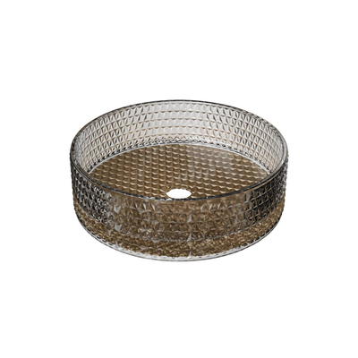 Riho Glamour Vasque à poser - 35.5x35.5x11cm - verre - Gold (or)