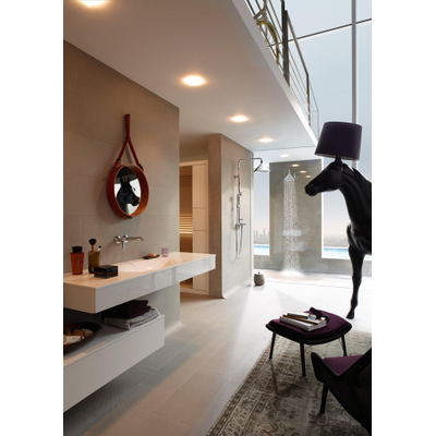 AXOR Front 240 pomme de tête 2jet avec bras de douche 40cm orientable à 150 degrés fixation murale chrome