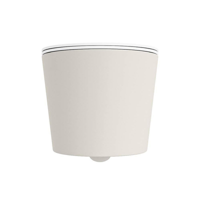 Mondiaz LAVIE WC suspendu – sans bride – 36 x 53 cm – avec abattant softclose – Linen (blanc cassé), abattant Talc (blanc)