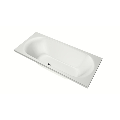 Xenz Cuba Baignoire duo - 180x80x51 - bonde centrale - acrylique - blanc mat