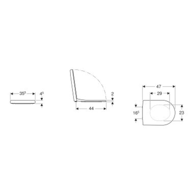 Geberit 300 Basic abattant de WC avec couvercle fixation par le dessus blanc