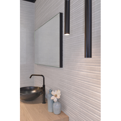 LoooX Black Line miroir – rectangle – 160 x 60 cm – sans éclairage – Noir mat