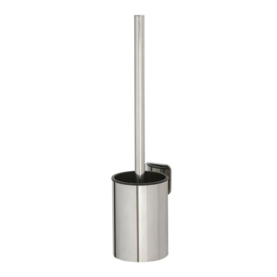 Tiger Colar Ensemble d’accessoires pour toilettes - porte-rouleau de papier toilette - avec tablette - porte-brosse de toilette - patère - autoadhésif - acier inoxydable poli