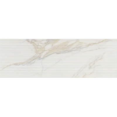 Cifre Ceramica Diamond Gold - Carrelage mural - 40x120cm - rectifié - effet marbre - Gold décor brillant (blanc)