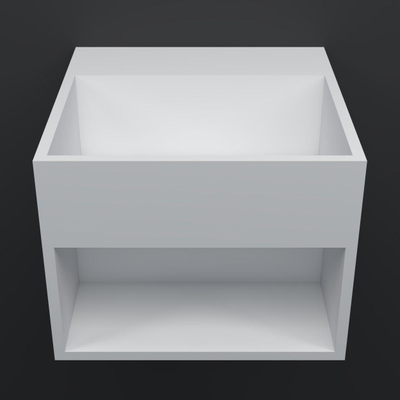 Arcqua Crosstone Lavabo Raf 32x32x25cm solid surface mat blanc