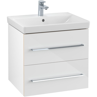 Villeroy & Boch Avento meuble sous lavabo 567x520x447 avec 2 tiroirs crystal blanc