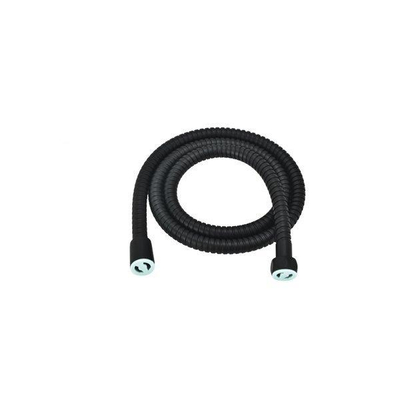 Fortifura Calvi Handdoucheset - diameter 12cm - rond - 3 straalsoorten - met houder - met anti twist - slang - 150cm - mat zwart