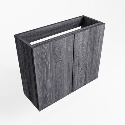 Mondiaz FOWY fonteinonderkast - 60x22x50cm - 2 deuren - push to open - softclose - Antracite
