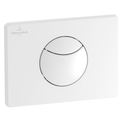 Villeroy & Boch Viconnect 2 knops bedieningsplaat e100 - 20.5x14.5cm - glans wit