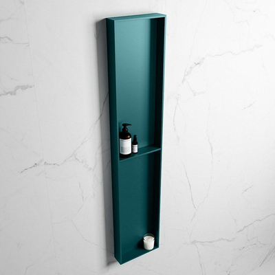 Mondiaz Easy nis 29.5x89.5x8cm voor Inbouw/opbouw 2 open vakken Solid surface Smag/Smag