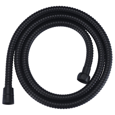 Wiesbaden Caral ensemble douchette à main 1 jet douchette barre et flexible de douche conique noir