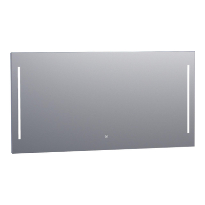 BRAUER Pyrite miroir - 140x70cm - rectangulaire - avec éclairage LED direct avec fonction de gradation et commande tactile