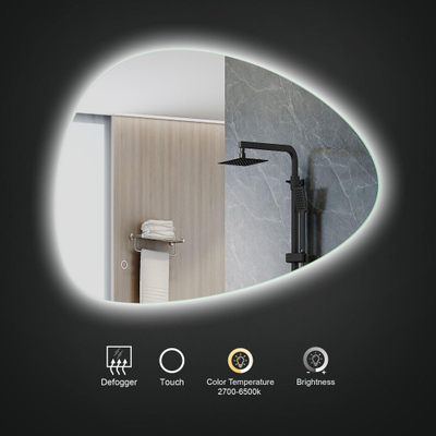 Arcqua Rocker Miroir - 120x80cm - organique - rétroéclairage LED