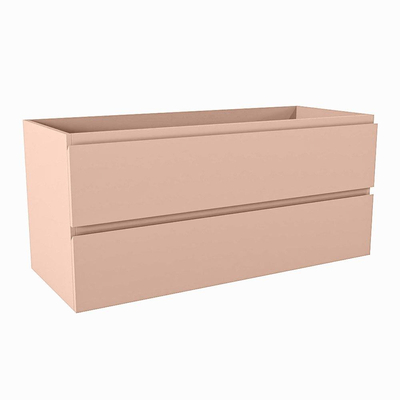 Mondiaz HAY wastafelonderkast - 110x45x50cm - 2 lades - uitsparing rechts - softclose - Rosee