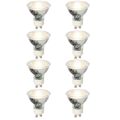 Luedd Lampe LED - ensemble de 8 - GU10 - 4W - 3000K - 310LM - dimmable